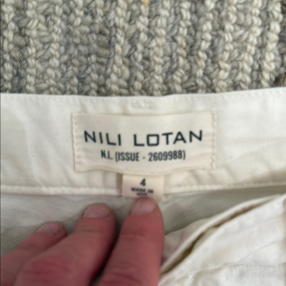 Nili Lotan Stone Shon Pants Size 4 - Picture 5 of 8